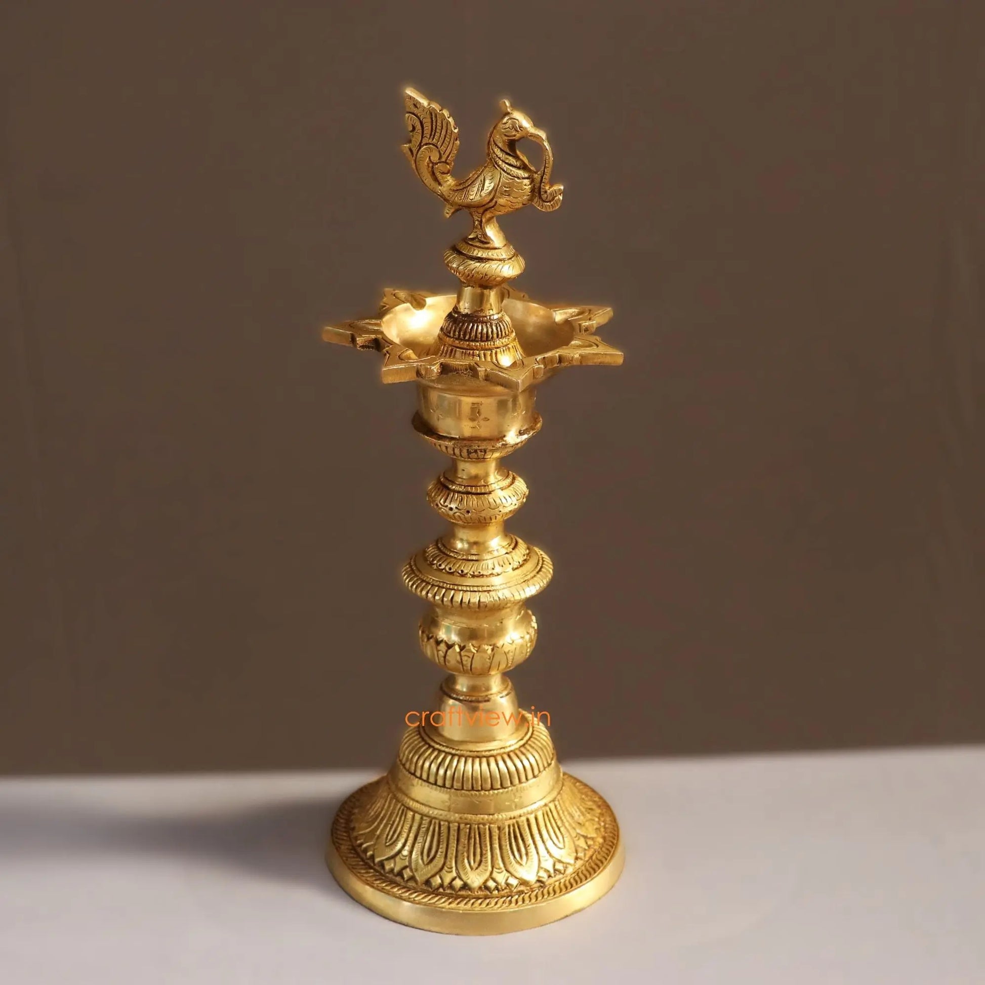 Brass Peacock Oil Lamp Superfine - Craftview