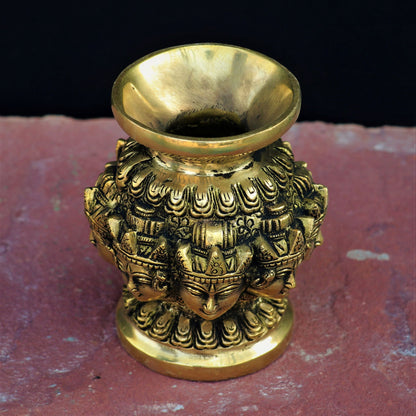 Brass Astha Lakshmi Kalash Figurines