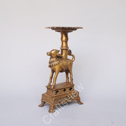 Brass Nandi Decorative Stand