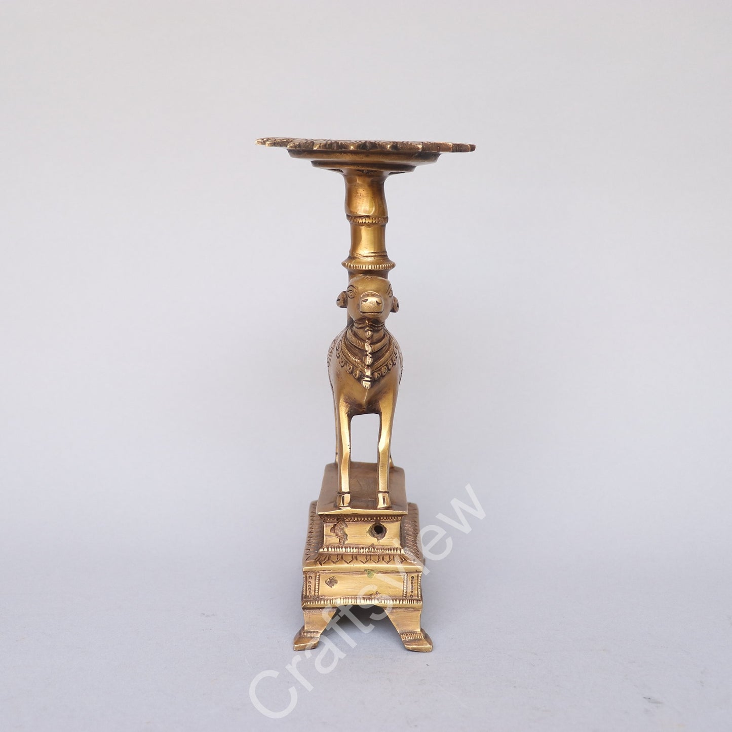 Brass Nandi Decorative Stand