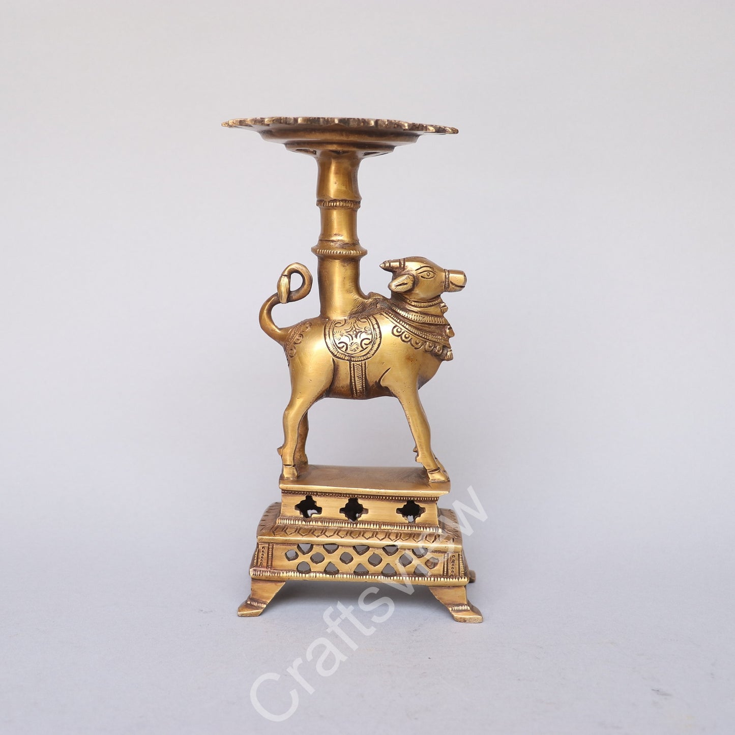 Brass Nandi Decorative Stand