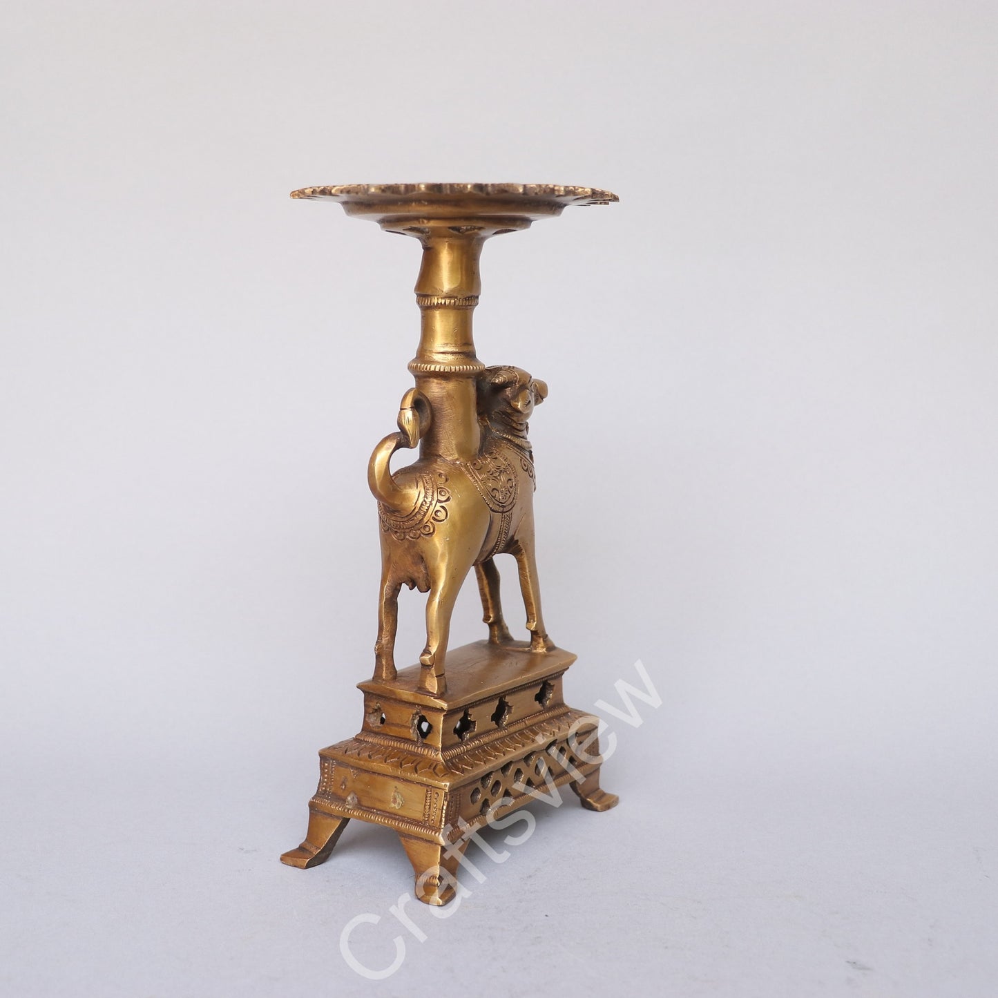 Brass Nandi Decorative Stand
