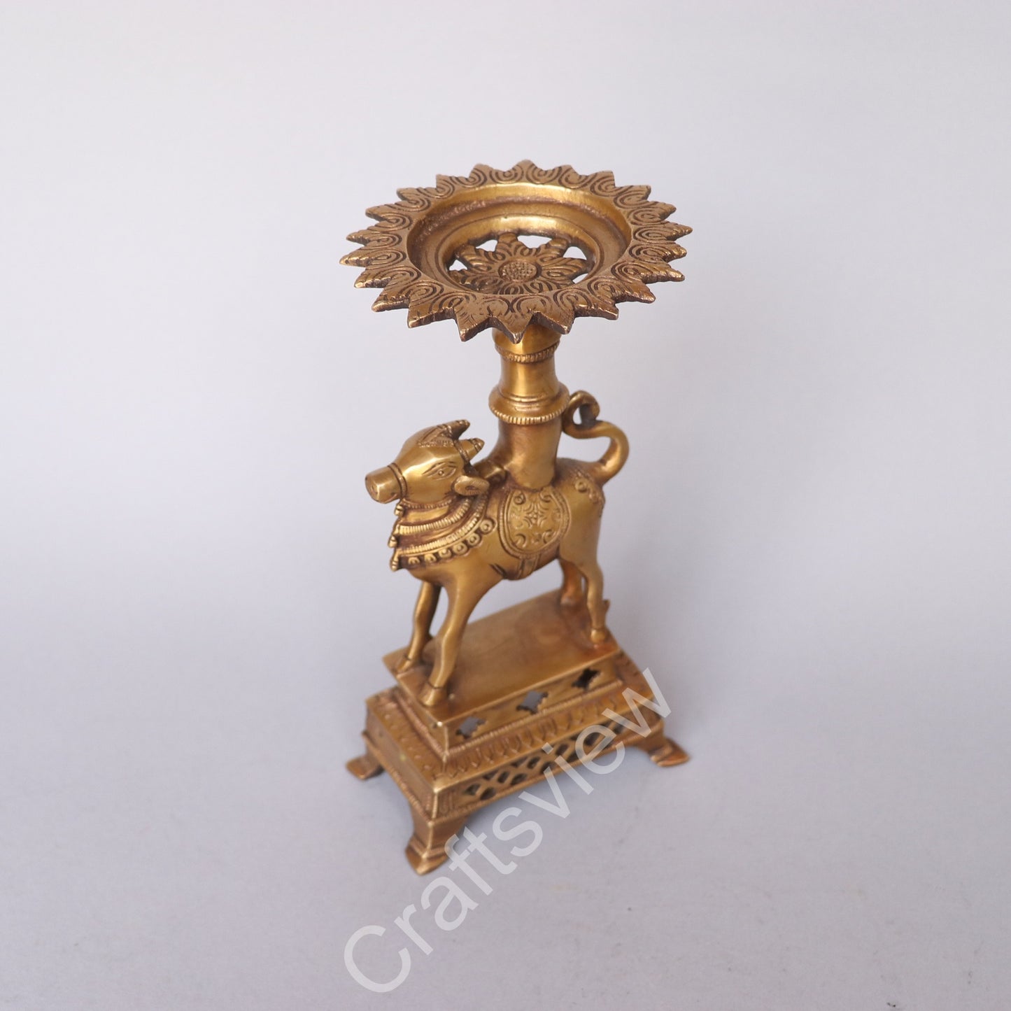 Brass Nandi Decorative Stand