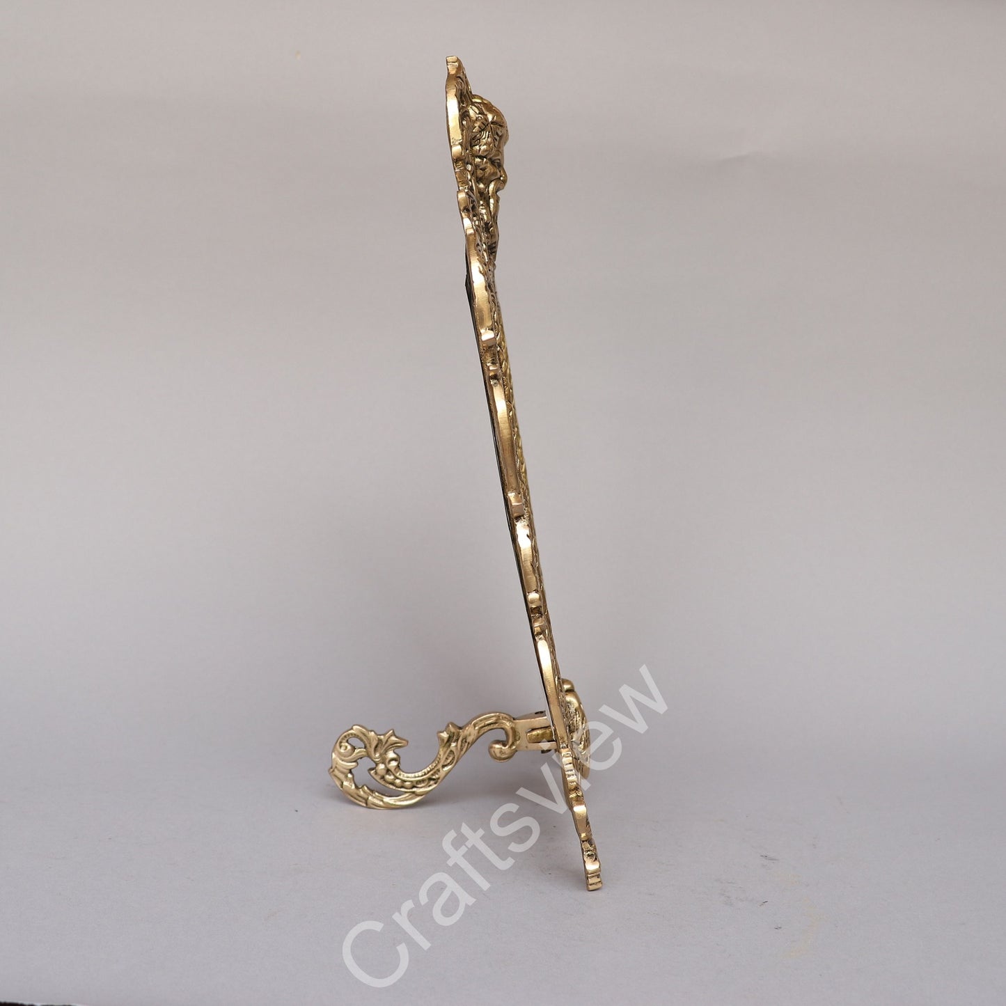 Vintage Brass Photo Frame Scroll Memories
