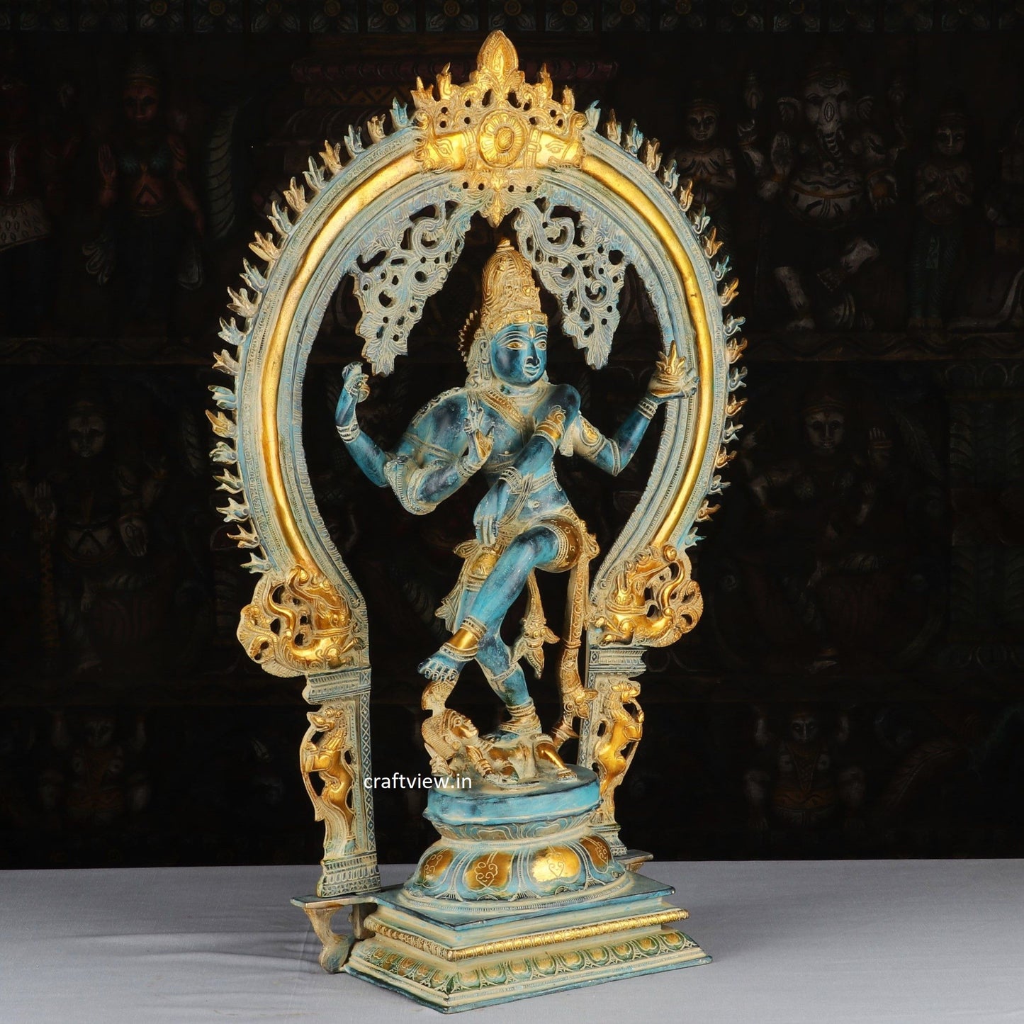 Lord Natraj with Frame Statue Dance of Shiva 28"