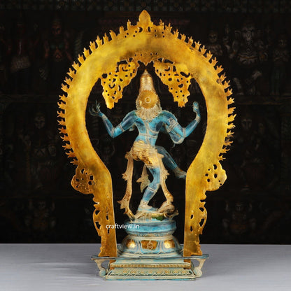 Lord Natraj with Frame Statue Dance of Shiva 28"