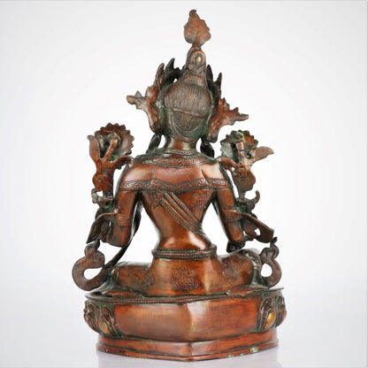 Brass Tara Statue 19"