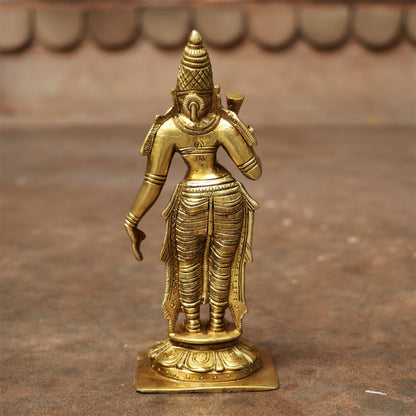 Brass Parvati Statue 5.5"