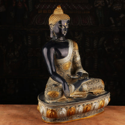 Lord Buddha Sculpture 22" Super fine Vintage Finished