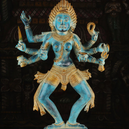 Brass Goddess Kali Statue a Powerful Embodiment of Shakti