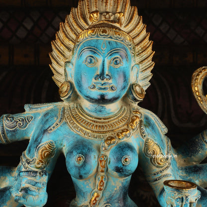 Brass Goddess Kali Statue a Powerful Embodiment of Shakti