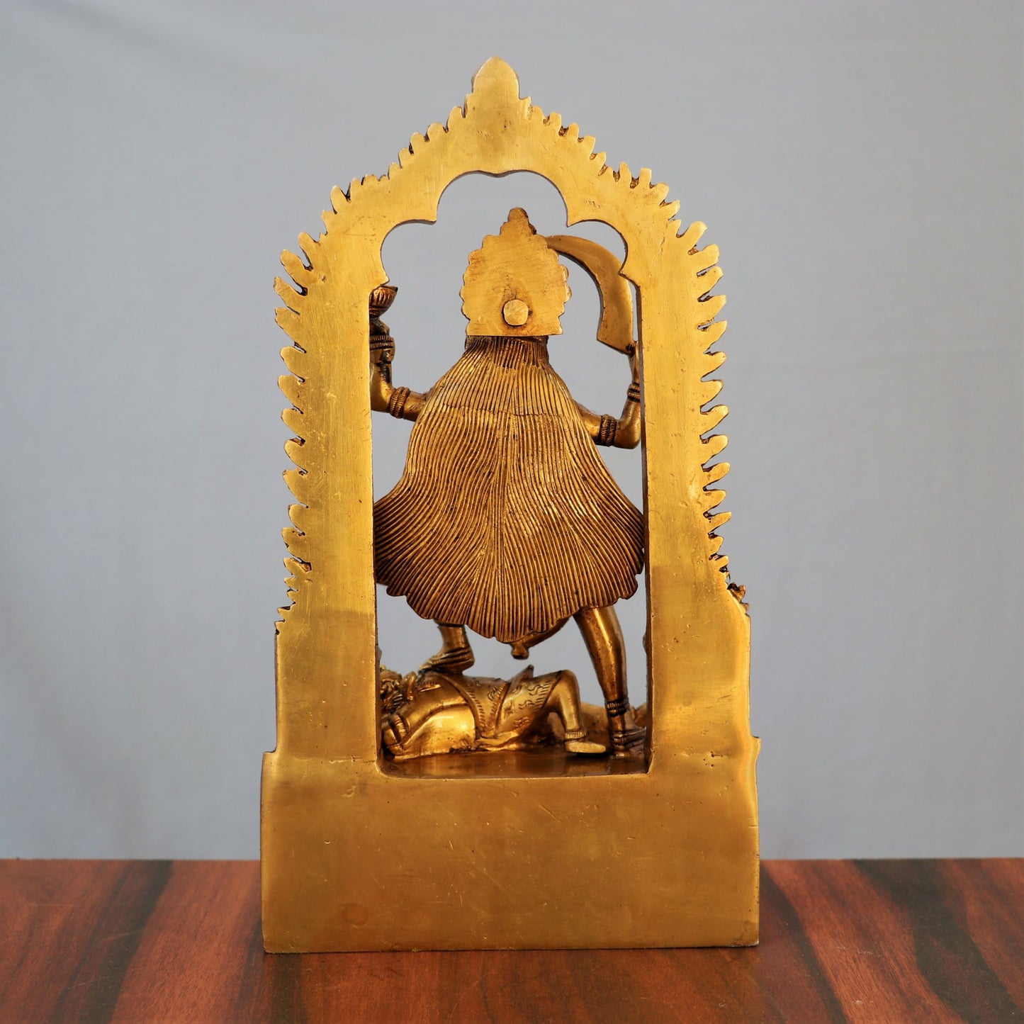 Brass Kali Statue with frame 11"