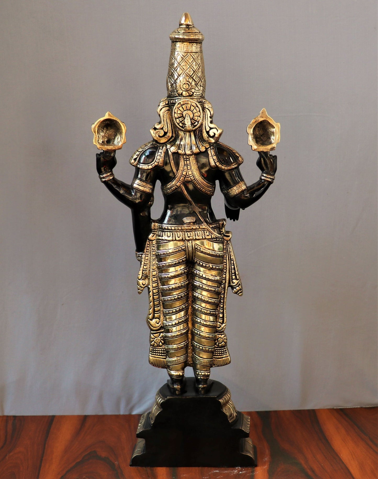 Brass Tirupati Balaji Venkateshwara Statue 33"