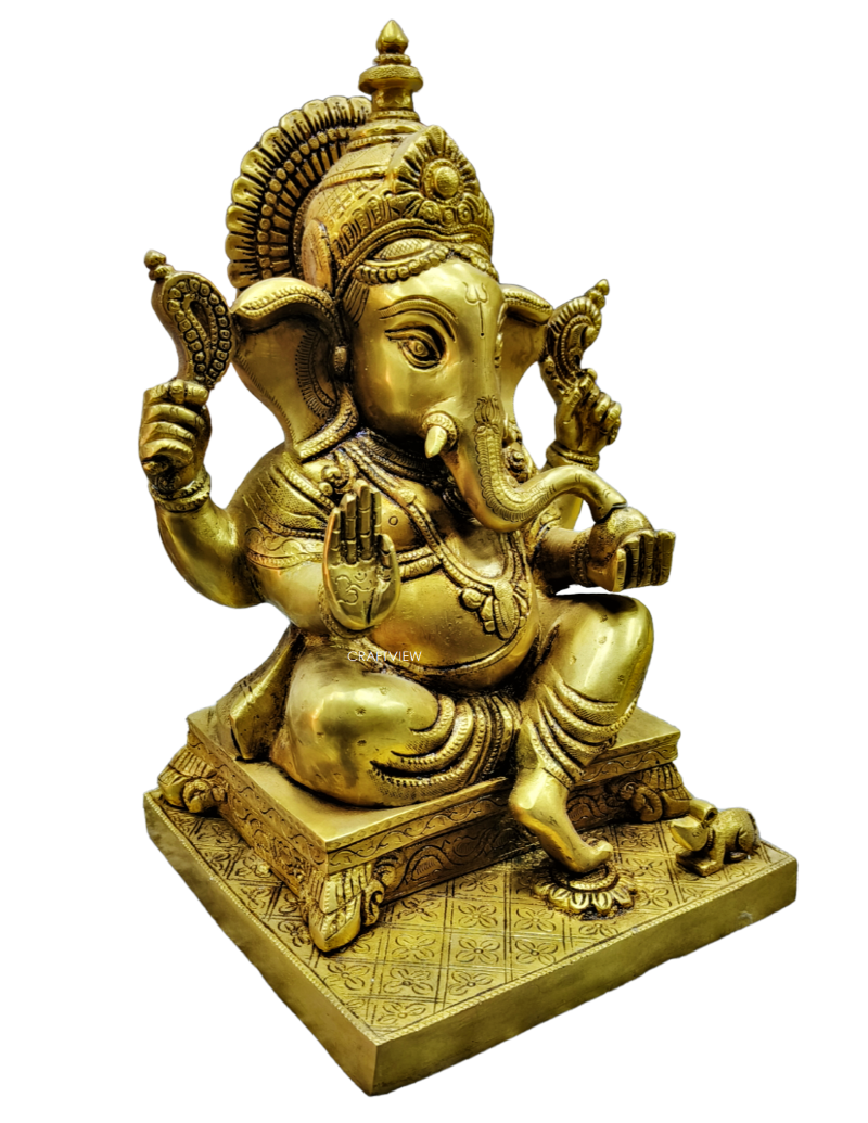 Brass Lord Ganesha Sculpture – Craftview