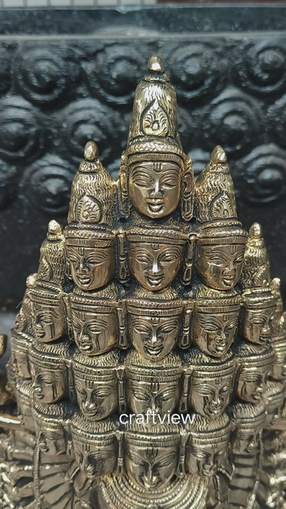 Brass Lord Sambh Sada Shiva of Great Cosmic Beauty 22"