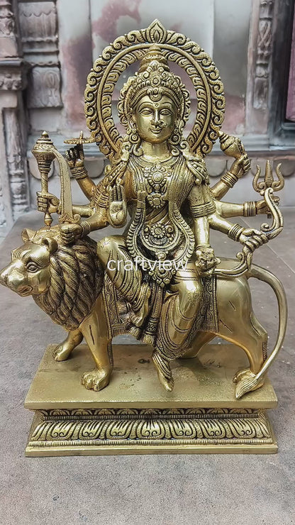 17" beautiful statue of Ma Sherawali (Durga)