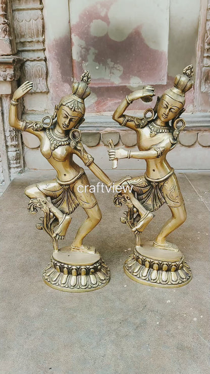 Shiva Parvati Dancing Idols (15-Inch) – Divine Grace in Motion