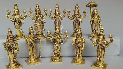 Brass Vishnu Dashavatara – The Ten Divine Incarnations