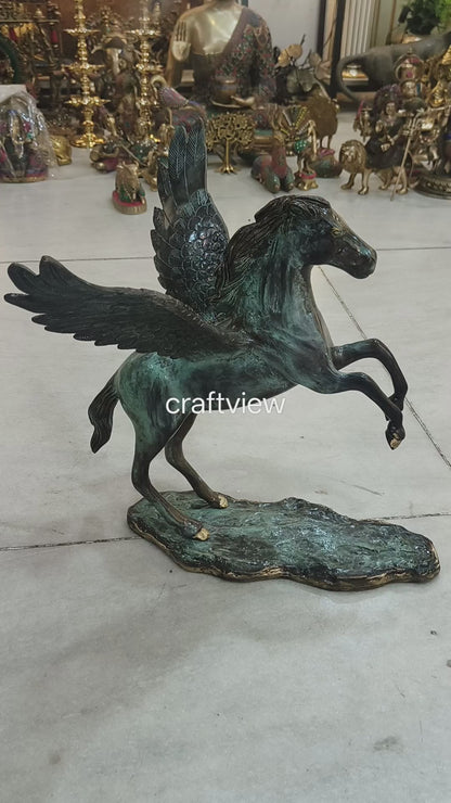 Brass Pegasus Horse with Wings Decor Figurine