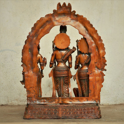 Ram darbar With Prabhavali Sculpture Ram Sita Laxman & Hanuman 25.5"