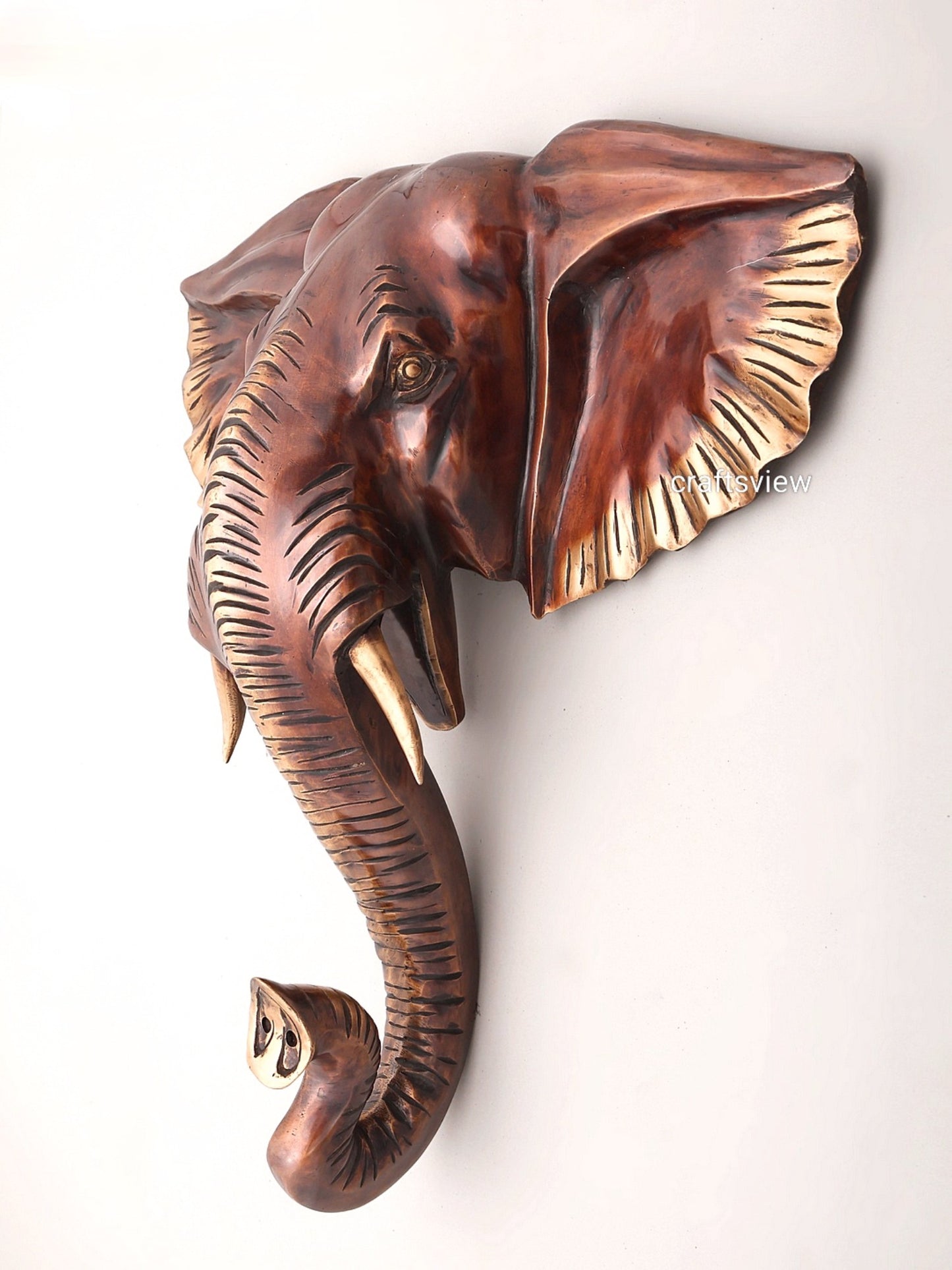 Majestic Elephant Head Wall Hanging