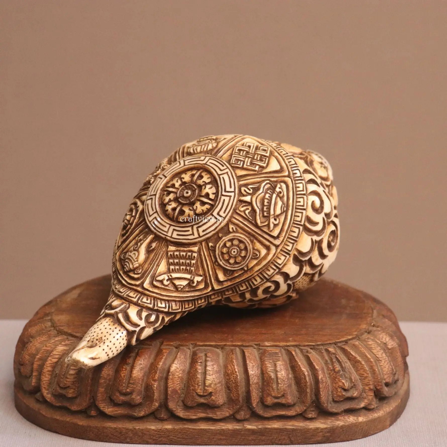 Buy Hand Carved Conch Shell for Your Temple – Craftview