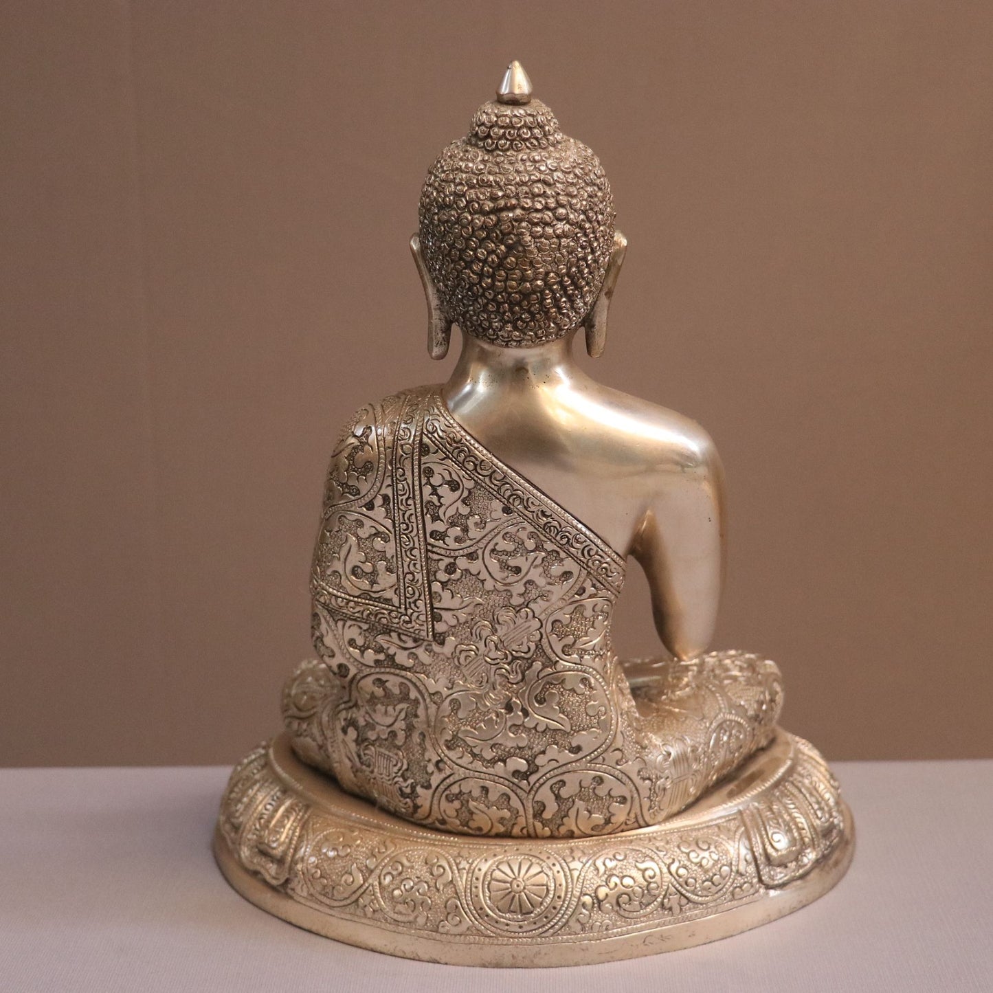 13" Brass Buddha Blessing Statue