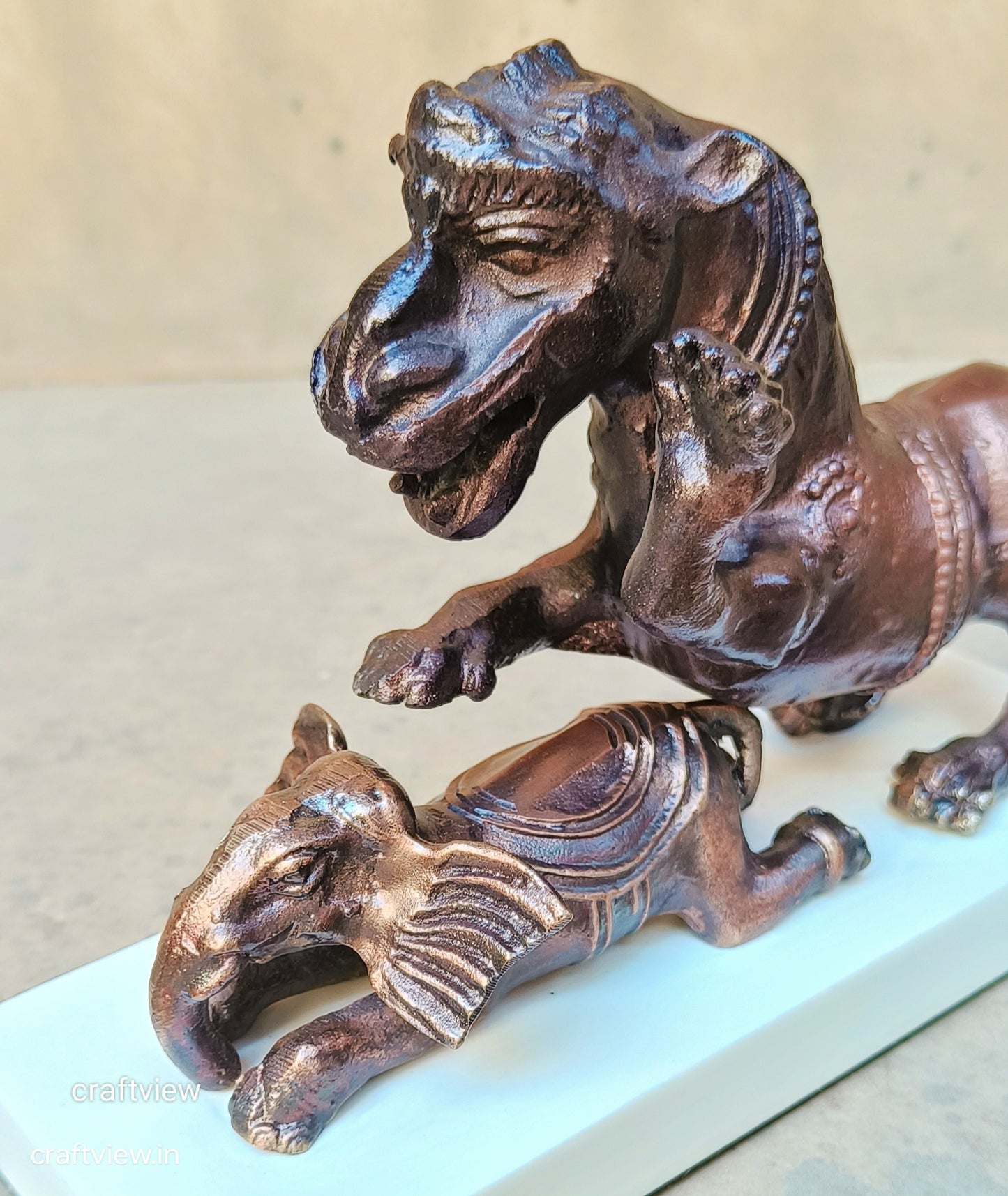 7.5"Metal Bull Animal Home Decorative Sculpture