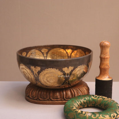 7" Buddha Carving Singing Bowl