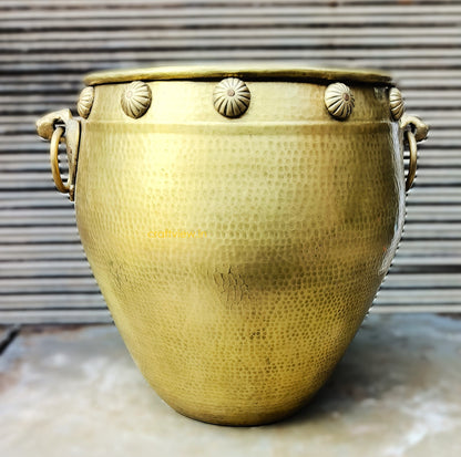 Unique Designer Brass Vintage Planter | Flower Vase