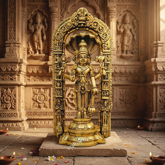 Brass Vishnu Idol 29 CM