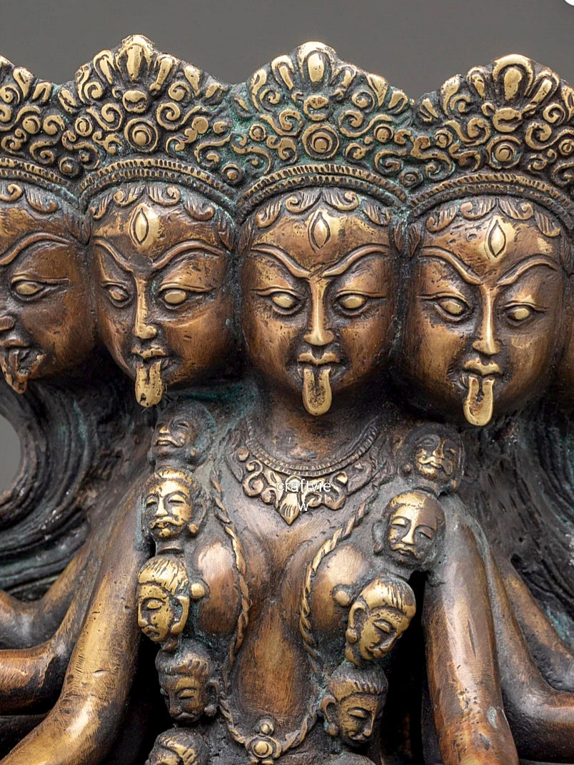 Sacred Divine Mahakali Goddess Sculpture