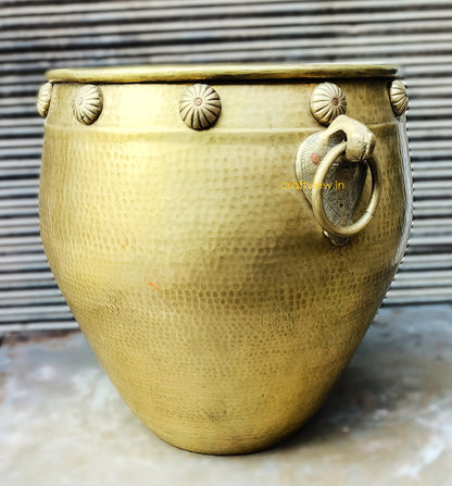 Unique Designer Brass Vintage Planter | Flower Vase