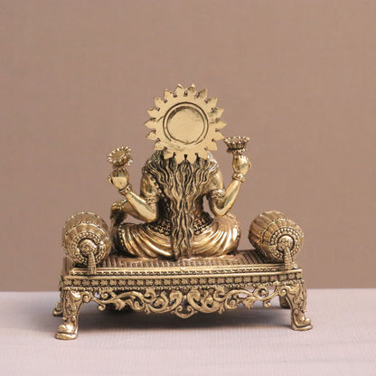 5.5" Superfine Artistic Brass Lakshmi Idols