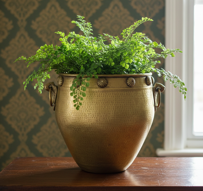 Unique Designer Brass Vintage Planter | Flower Vase