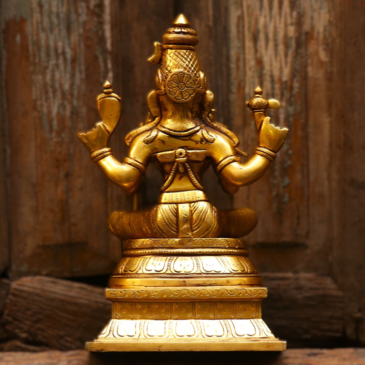 Brass Goddess Rajarajeshwari Lakshmi statue