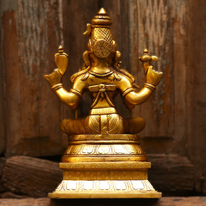 Brass Goddess Rajarajeshwari Lakshmi statue