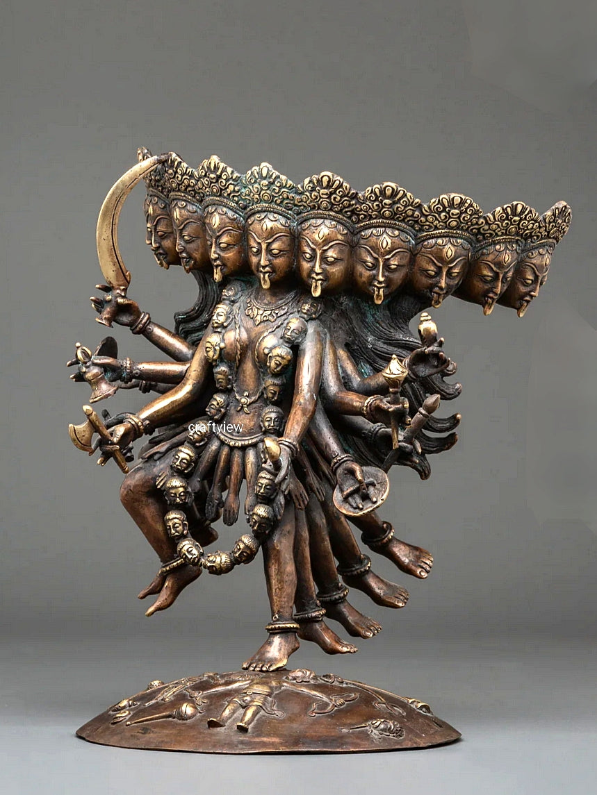 Sacred Divine Mahakali Goddess Sculpture