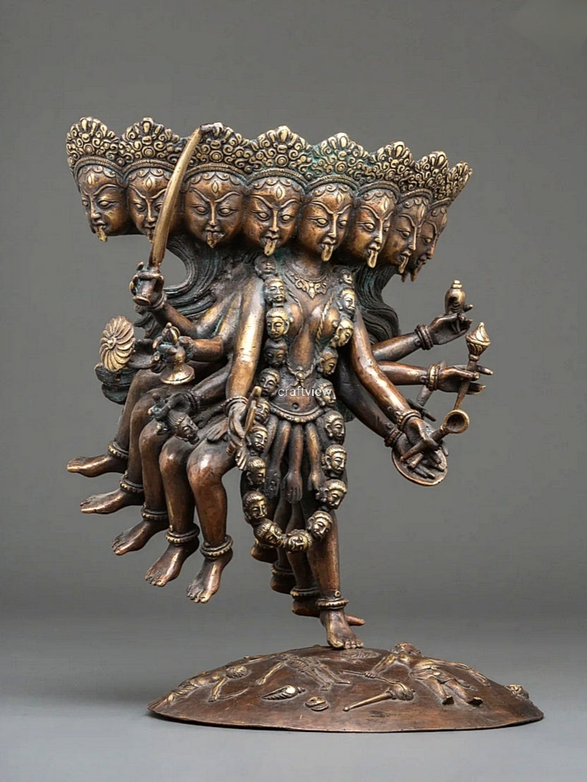 Sacred Divine Mahakali Goddess Sculpture