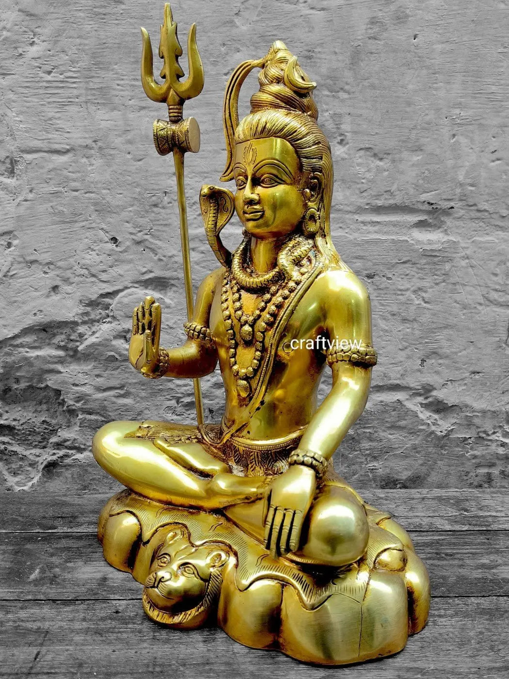 Brass Lord Shiva Idol Superfine - Craftview