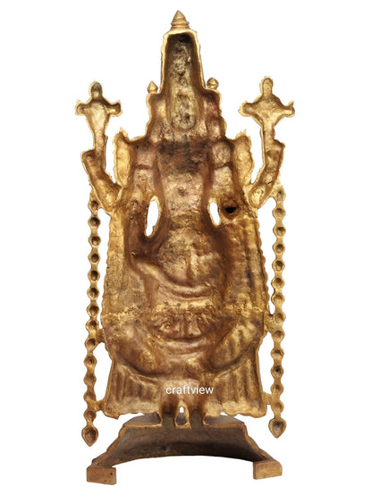 Brass Tirupati Balaji Venkateshwara Statue 38"